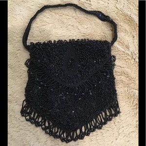 Vintage Bon Soir Beaded Evening Bag